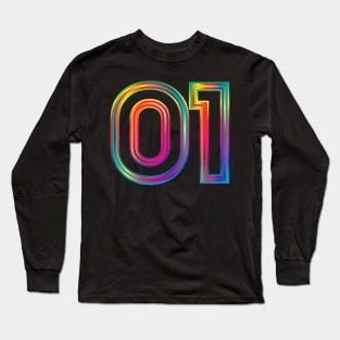 01 spectrum outline Long Sleeve T-Shirt
